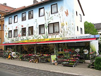 Das Blumengeschäft in der Karolinenstraße